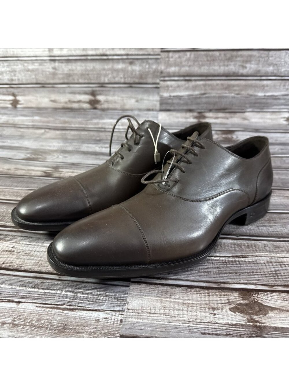DSQUARED2 Leather Oxford Shoes US9 EU42 Color Brown Made in Italy NEW Mspr $849
